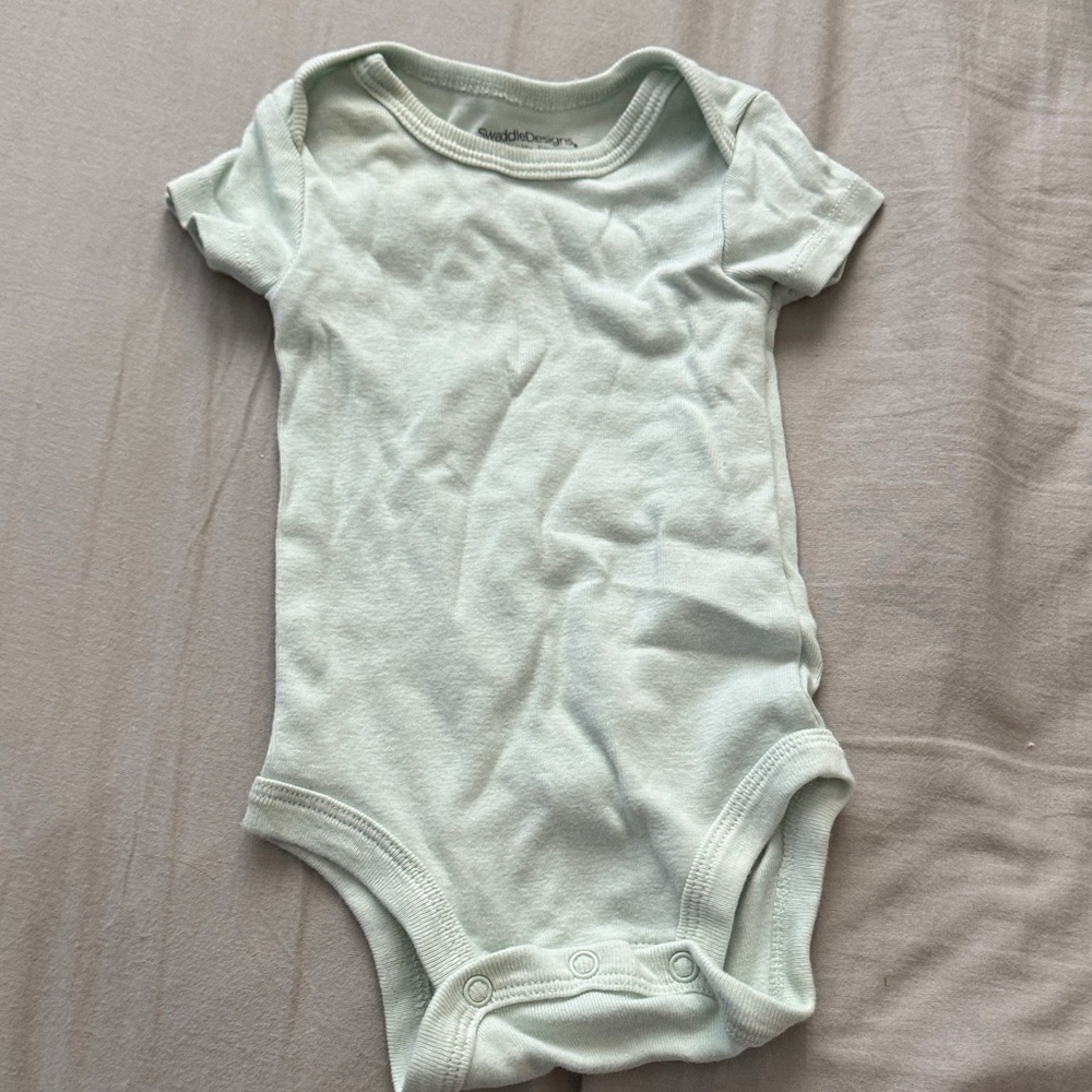 Soft Green Baby Onesie